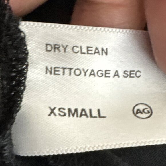 AG Adrianano Goldschmidt Women's XS Sheer 100% Silk Blouse Black Dot EUC - Picture 12 of 14